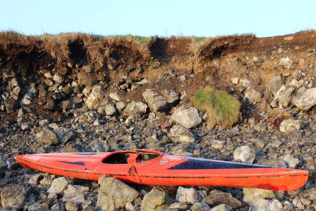 Storm damaged kayak
